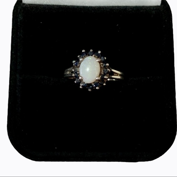 OPAL SAPPHIRE RING 6 - Picture 4 of 14